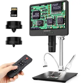 Ad249s-m Andonstar 616361263024 10.1 Inch Hdmi Digital Coin Microscope 2000x For Adults 3 Lens 2160