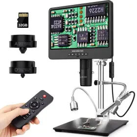 Ad249s-m Andonstar 616361263352 3 Lens Hdmi Digital Microscope 2000x With Endoscope 2160p Uhd Video