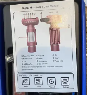 Ad012 Andonstar 616361265738 Hd Lcd Handheld Digital Microscope For Kids 8-12 2ftft Screen Pocket #3