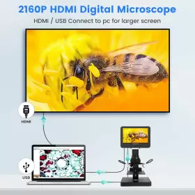 Ad246sp Andonstar 4000x Uhd 2160p Hdmi Digital Microscope For Biological Kit Pcb Solder #3