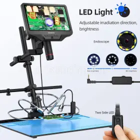 Ad409-max-es Andonstar Wifi Microscope With Endoscope F/ Pcb Repair&maintenance/