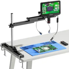 Ad409-sa Andonstar Ad409 Sa 10.1ftft Hdmi Soldering Digital Microscope With Slide Rail Arm Endosc
