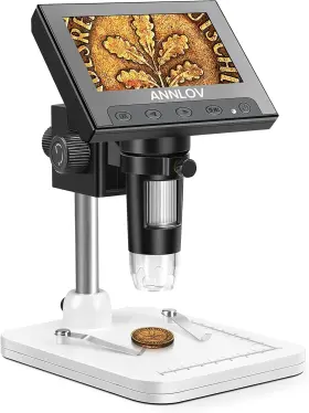 50x-1000x Annlov 313104935919 4.3 Inch Coin Microscope Magnification Lcd Digital W