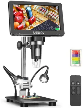 1500x Annlov Am04h 7 Inch Hdmi Lcd Digital Microscope Coin Video With 1