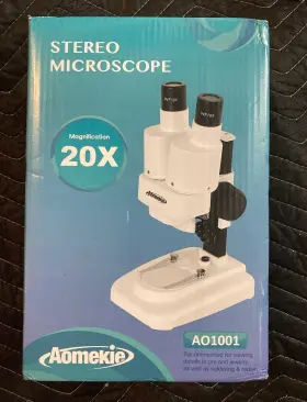 Ao1001 Aomekie Stereo Microscope 20x Magnification