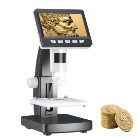 306-c Aopick Coin Microscope Lcd Digital With Stage Magnifier 8 Adju