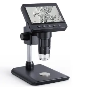 1-1000x Aopick 307b Digital Microscope 4.3 Inch Hd Lcd Screen Coin Magnifier Zoom Stereo Ca