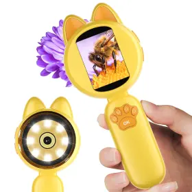 Ao001 Aotrutii Microscope For Kids 40x Magnification With 2 Inch Lcd Screen And 8 Led Lights Por