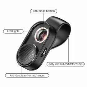 Oqs2279273759126ij Apexel 100x Microscope Lens High Magnification For Ios Android D7a4 #3