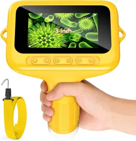 Ashfly 744759070913 Microscope For Kids 3ftft Digital Handheld With Adjustable Light