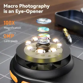 Focus-200x Ashfly Inskam370 Digital Microscope Fixed Pocket Magnifying Glass 3-level #3