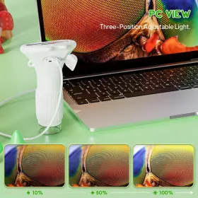 Inskam372 Ashfly Microscope For Kids Pocket With 2ftft Inch Screen - 200x Zoom White #3