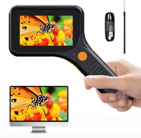 Inskam380b Ashfly Digital Microscope For Adults 500x Handheld Pocket Usb With 3 Inch H