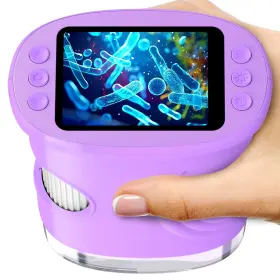 Inskam382a Ashfly 1000x Handheld Digital Microscope For Kids With 2.0 Inch Ips Screen Purple