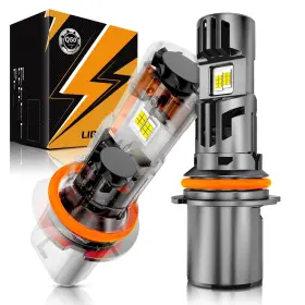 Auxbeam Ap90-07q50 9007 Hb5 Fog Lights Built-in Dual Fans Latest And Brightest 130w 36