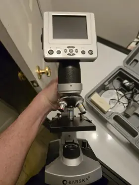 1600x Barska Bc149 Digital Led Compound Microscope 40x 400x 5 Mega Pixel