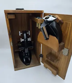Cta-8 Bausch And Lomb Vintage Binocular Microscope 1940 Model