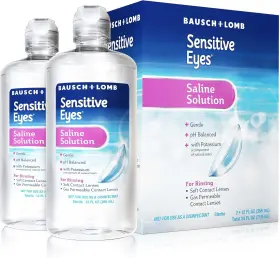 620280 Bausch Lomb Sensitive Eyes Saline Solution Gentle Daily Rinse For Soft And Gas