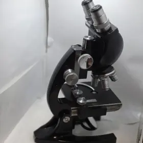 Wk8026 Bausch Lomb Vintage 1970s And Binocular Microscope Dual Eyepiece 4 Objectives