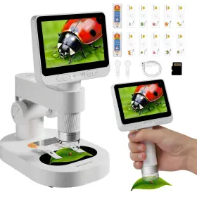 100-1600x Beaverlab Darwin 762716398894 Microscope 4ftft Ips Kids Screen Mini For Kid