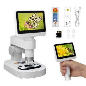 100x-1600x Beaverlab Finder 762736530410 Digital Microscope For Kids Portable With 8 Adjustable