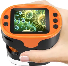 1000x Bebang 445011134161 Handheld Microscope For Kids 4k 2.0 Inch Screen Rechargeable Mini Pocket Digit