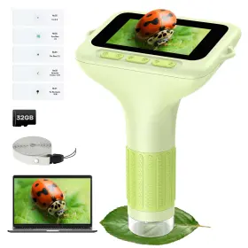Hm1000 Bebang 3.0 Inch Screen Digital Microscope For Kids 1000x Rechargeable Mini Pocket Porta