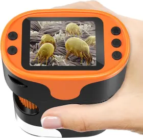 Pm1000 Bebang 1000x Handheld Microscope For Kids 4k 2.0 Inch Screen Rechargeable Mini Pocket Kit