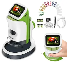 Wx-a01-121a Bebang Kids Handheld Mini Microscope With Stand - 2.0 Inch 4k Screen 1000x Digital Pocke