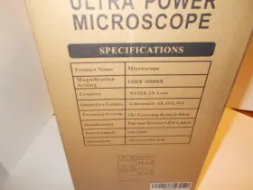 100x-2000x Bebang X002ahk503 Ultra Power Microscope With Slides