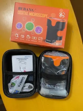 X120422d Bebang 1000x Handheld Microscope For Kids 4k 2.0 Inch Screen Mini Pocket Digital