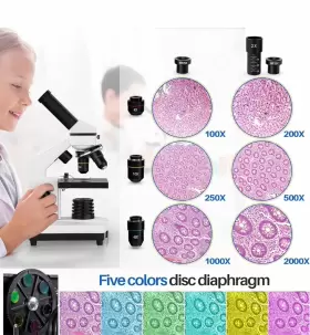 100x-2000x Bebang Yw-3006 Microscope For Adults Kids Compound With Accessori #2