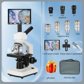 B120d1 Bgirnuo 7-inch Lcd Microscope Display Universal Version Of Microscopelaboratory Led Lam