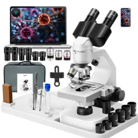 40x-1000x Bgirnuo M10211 A0mg Monocular Led Metal Frame Compound Microscope Biological S