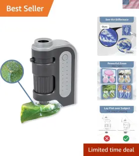 60x-120x Bmdsae 750668011176 Accurate Led Lighted Microscope Portable Educational Stem Toy Gift