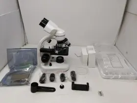 40x-2000x Bogrinuo Bl1238 Compound Binocular Microscope Magnification Led Two-layer Stage