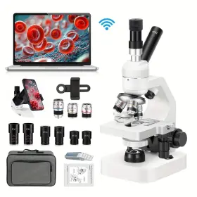 40x-2000x Borginuo B120ce10 Zoom Binocular Optical Microscope Laboratory Biological Mic
