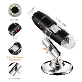 40x-1000x Bysameyee 657008860329 Usb Microscope Digital Handheld Magnification Endoscope Mini Video #3