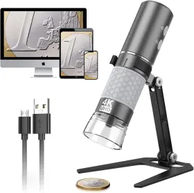 Bysameyee 744759861023 4k Hd Wi-fi Wireless Digital Microscope Camera Magnifier Compatible For Iphone