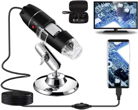 1000x Bysameyee Sa-00 Usb Digital Microscope 40x To 8 Led Magnification Endoscope Camera With C