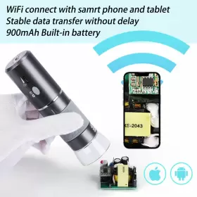 Ax-201 Cainda Hd 4k 3840x2160p Wifi Digital Microscope Camera For Iphone Android Phone And #2