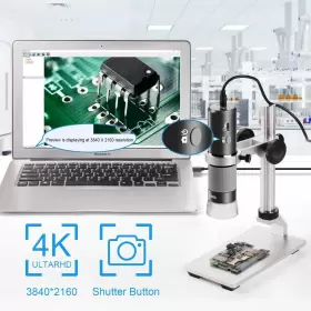 Bx-201l Cainda 4k 3840x2160p Wifi Digital Microscope Camera With Adjustable Metal Stand Wir #2