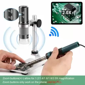 Bx-201l Cainda 4k 3840x2160p Wifi Digital Microscope Camera With Adjustable Metal Stand Wir #3
