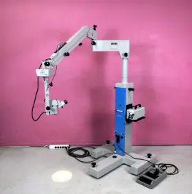 12.5x Carl Zeiss 6-sfc Opmi 6 Surgical Xy Zoom Microscope F175 With Footswitch And Light Source #2