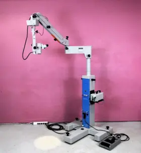 12.5x Carl Zeiss 6-sfc Opmi 6 Surgical Xy Zoom Microscope F175 With Footswitch And Light Source #3