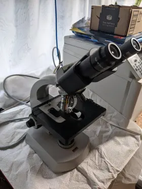 65-9914 Carl Zeiss Montagesatz T-ul Binocular Microscope With Objectives - Excellent Cond