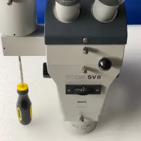 Stemi-sv8 Carl Zeiss Stemi Sv8 Stereo Microscope Head W Camera Port #2