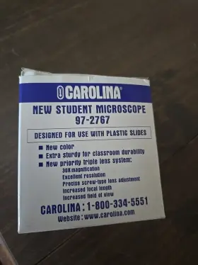 97-2767 Carolina Lot Of 10 New Student Mini Microscope 30x Magnification Triple Lens