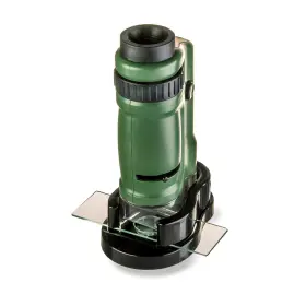Mm-24 Carson Microbrite 20x 40x Zoom Pocket Microscope With Built-in Led