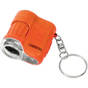 Mm-280o Carson Micromini 20x Led Lighted Pocket Microscope Orange